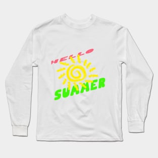 HELLO SUMMER Long Sleeve T-Shirt